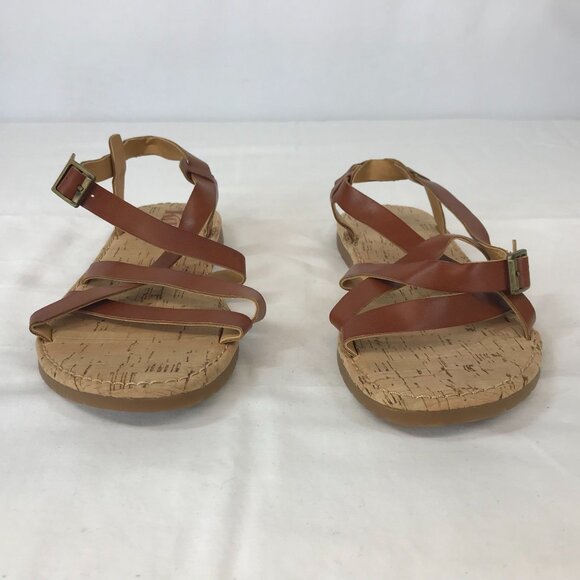 KORKS KORK EASE ~ WOMENS 6.5 ~ TAN STRAPPY SUMMER SANDAL - Picture 3 of 8